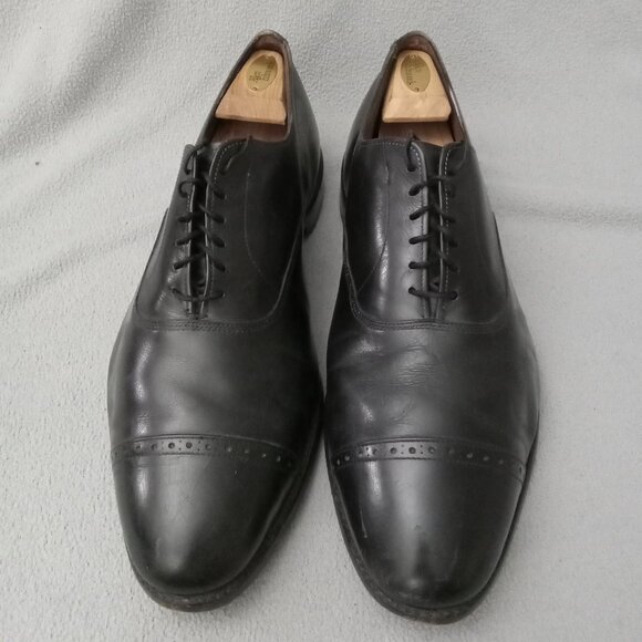 Allen Edmonds BRADY CAP TOE OXFORD Black Leather MEN'S Size 13 + Shoe Trees 7346 - Picture 3 of 16
